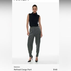 /SOLD/BNWT BABATON REFINED CARGO PANTS IN FOREST GREEN SIZE 8